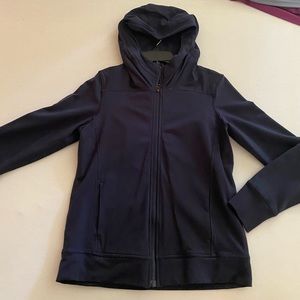 Lululemon Navy Blue Hooded Jacket with Thumb Holes - size 4